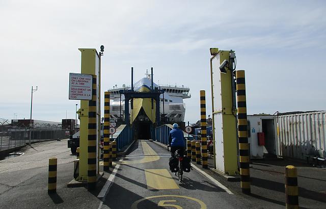 Going on the Dieppe ferry at Newhaven