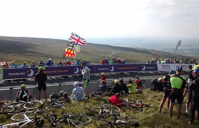 Tour of Britain crowd on Hartside Pass