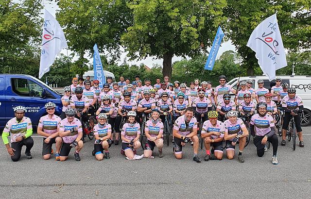 The Jo Cox Way 2021 riders at Brunel