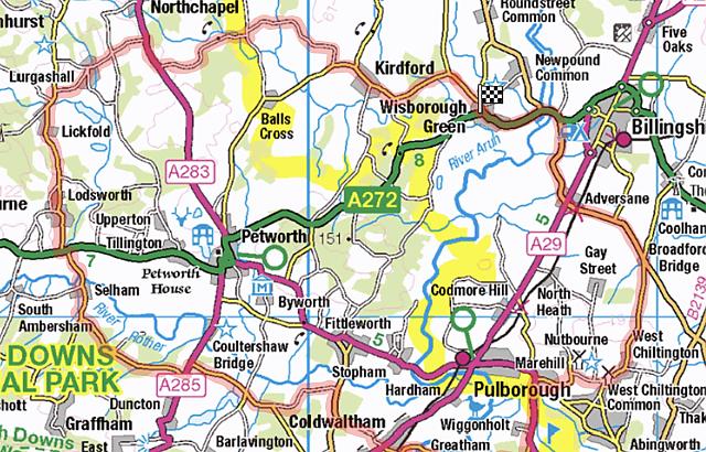 Clockwise South/West 38 mile route