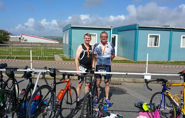 Garry and jacko at the Helton Triathalon