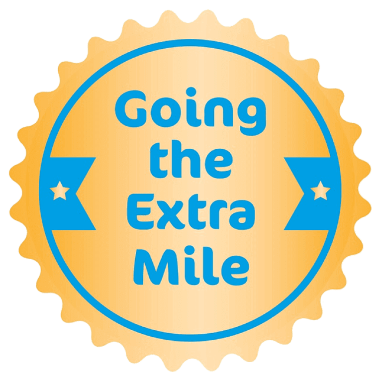 going the extra mile