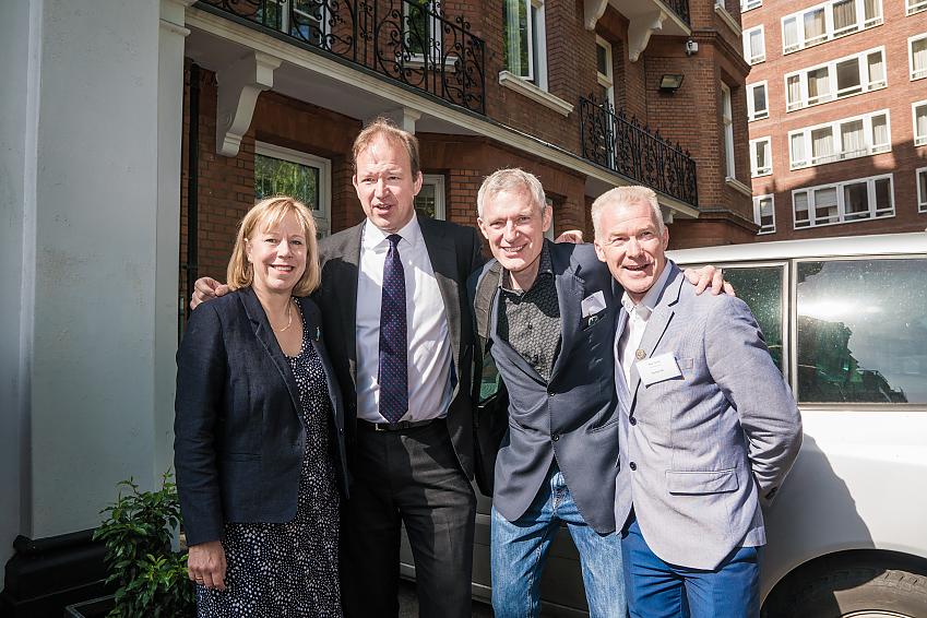 Jeremy Vine (second from right) at the Bike Week launch 2018.