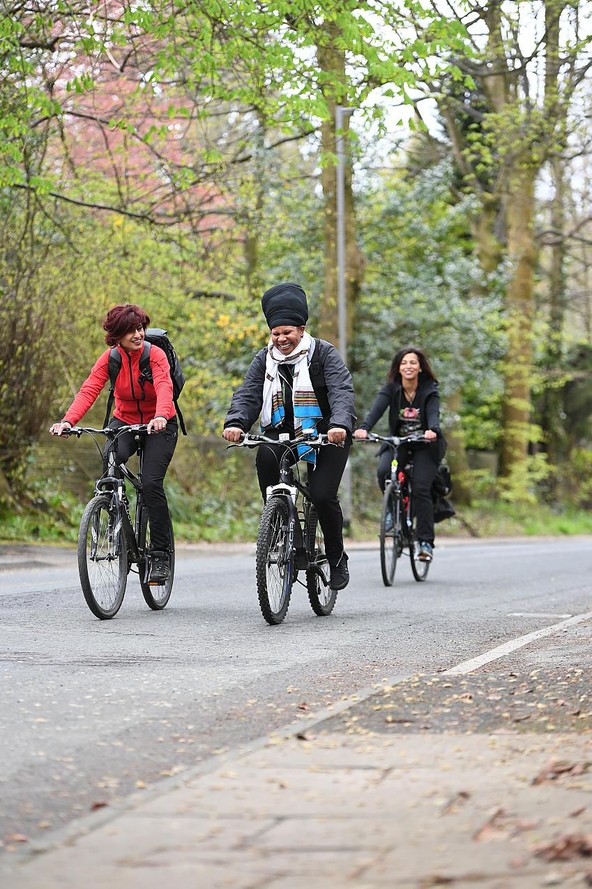 Cycling UK is actively promoting women riding bikes