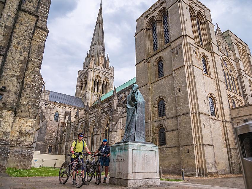 Journey's end at Chichester Cathedral