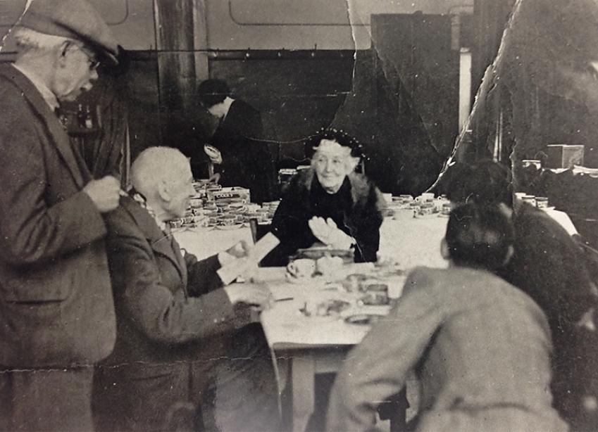 1938 Diamond Jubilee Dinner showing Mrs Welford 