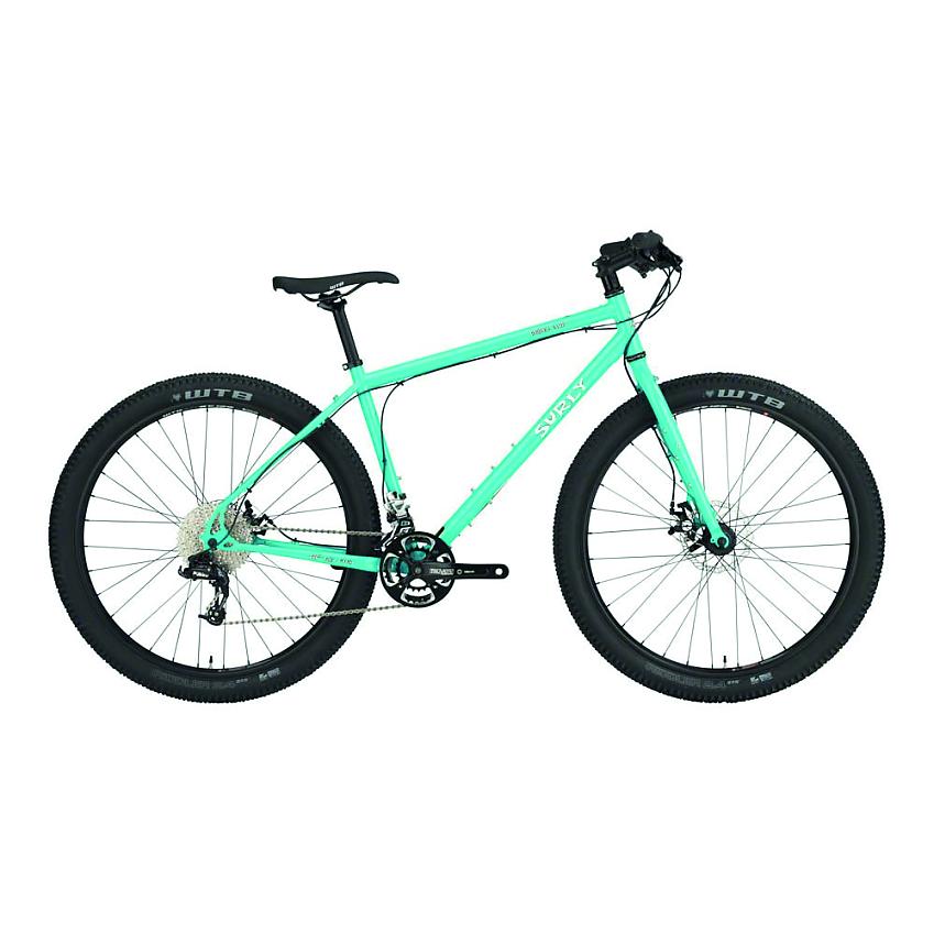Surly Bridge Club, a bright turquoise mountain bike
