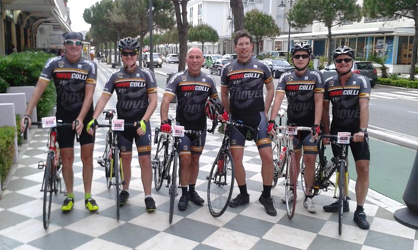 The CycleOut London team at the Nove Colli Sportive in Italy. Photo by CycleOut London