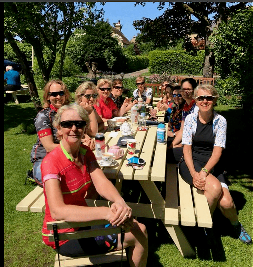 A lovely sunny ride in early May 2018 with some of the women who visiting Candy during her recovery