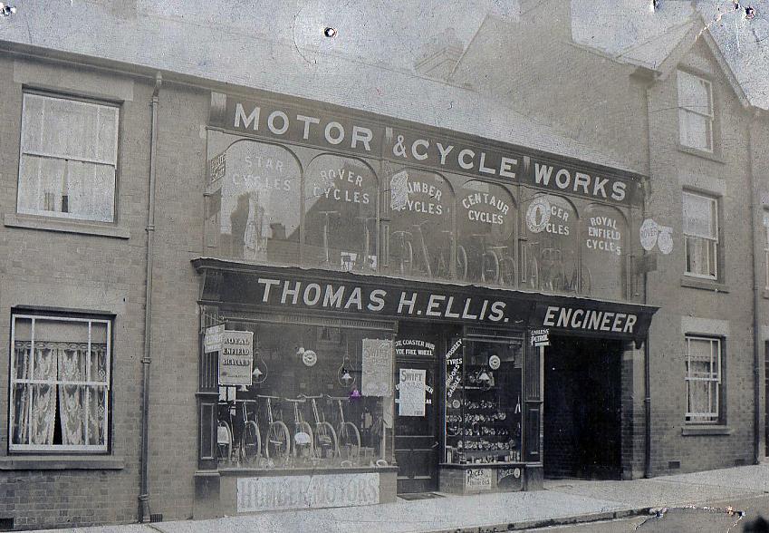 Thomas Ellis H Motor and Cycle Works, c 1890s. Photo with permission from Peter Ellis.