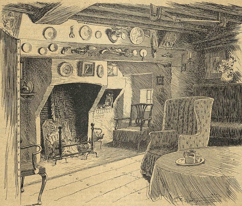 One of Patterson's many home and furniture illustrations for trade publications such as The Book of the Home and The House