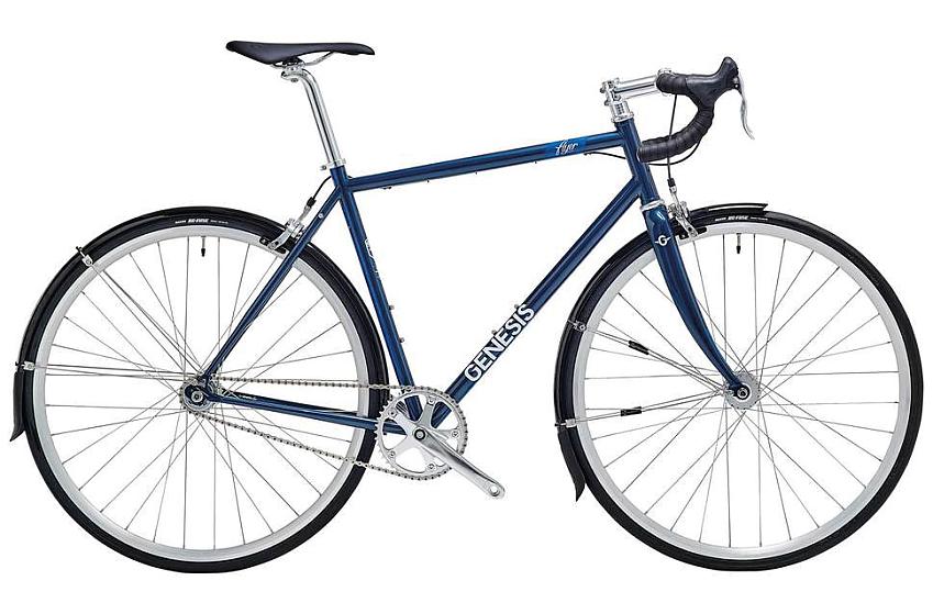 Genesis Flyer 2016 singlespeed road bike in blue