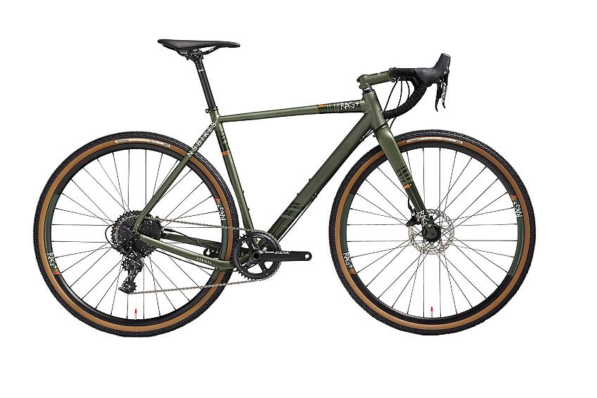 The NS Bikes RAG + 1, an olive green gravel bike