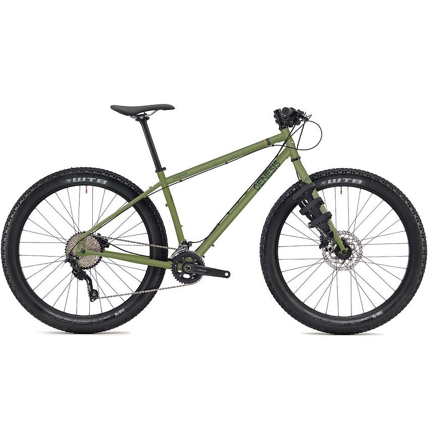 Genesis Longitude, a green mountain bike