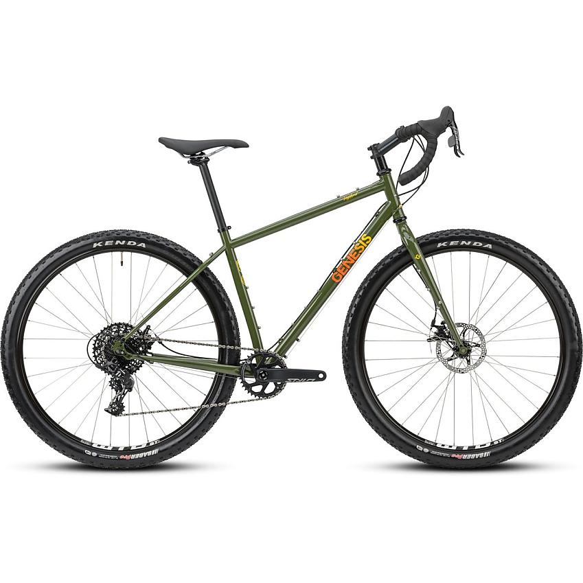 Genesis Vagabond, a green gravel bike