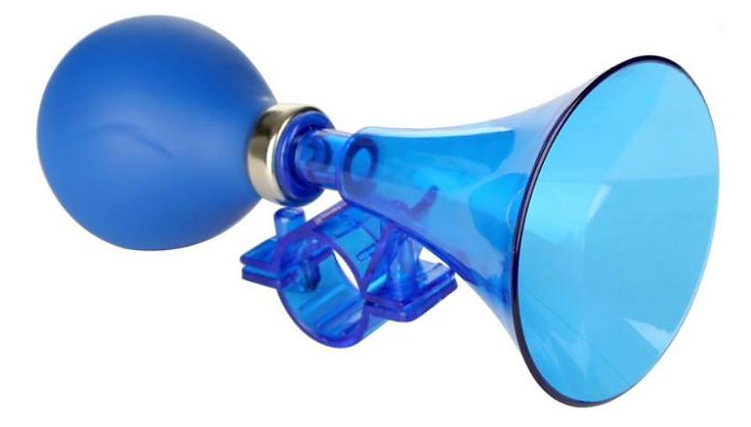 A bicycle horn for kids in blue