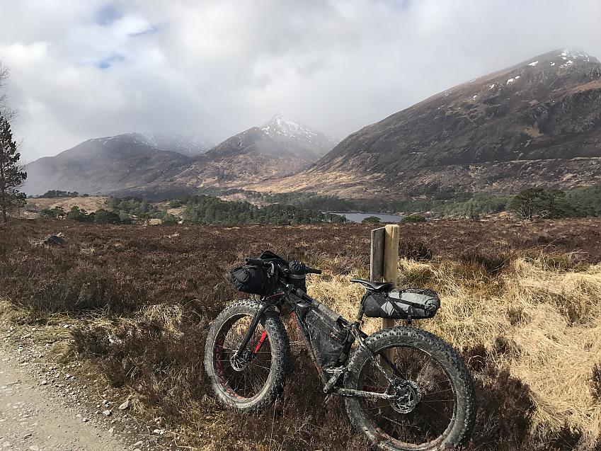 Lee Craigie's bike on route from Kirkhill to Kintail 