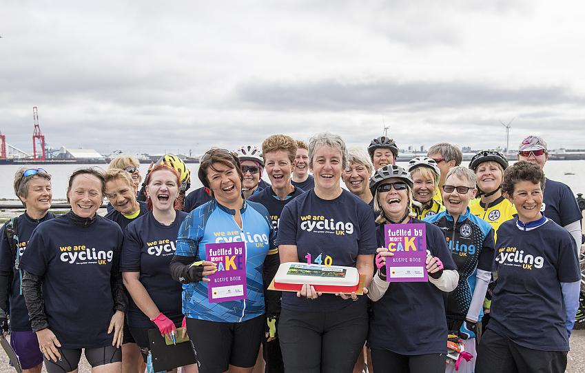 Kicking off with cake to celebrate Cycling UK’s 140th birthday