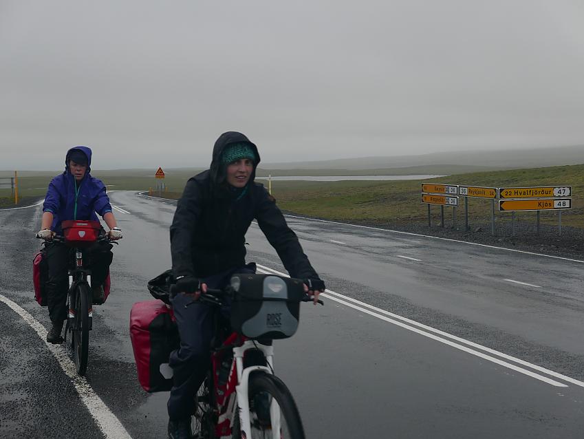 Riders of the storm on the road back to Reykjavik