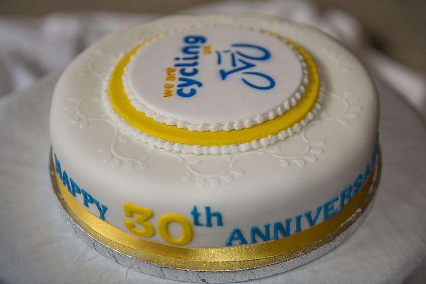CTC Grampian's beautiful 30th birthday cake.  Photo by John Tuckwood