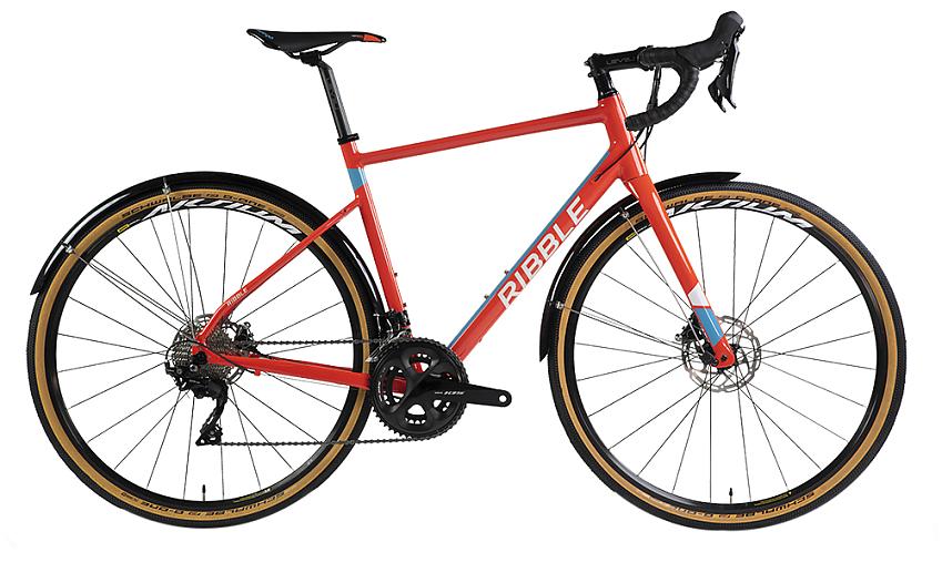 The Ribble CGR alloy 105, a red gravel bike