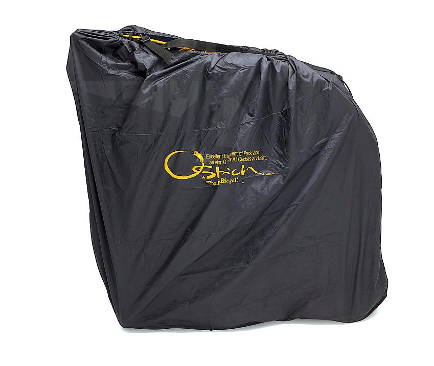 A big black bag for carrying a disassembled bike