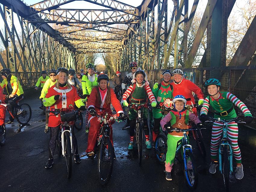 The Santa Cycle out on the Loopline