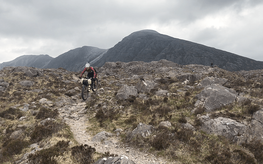 Barry Godin on one of his solitary bikepacking trips