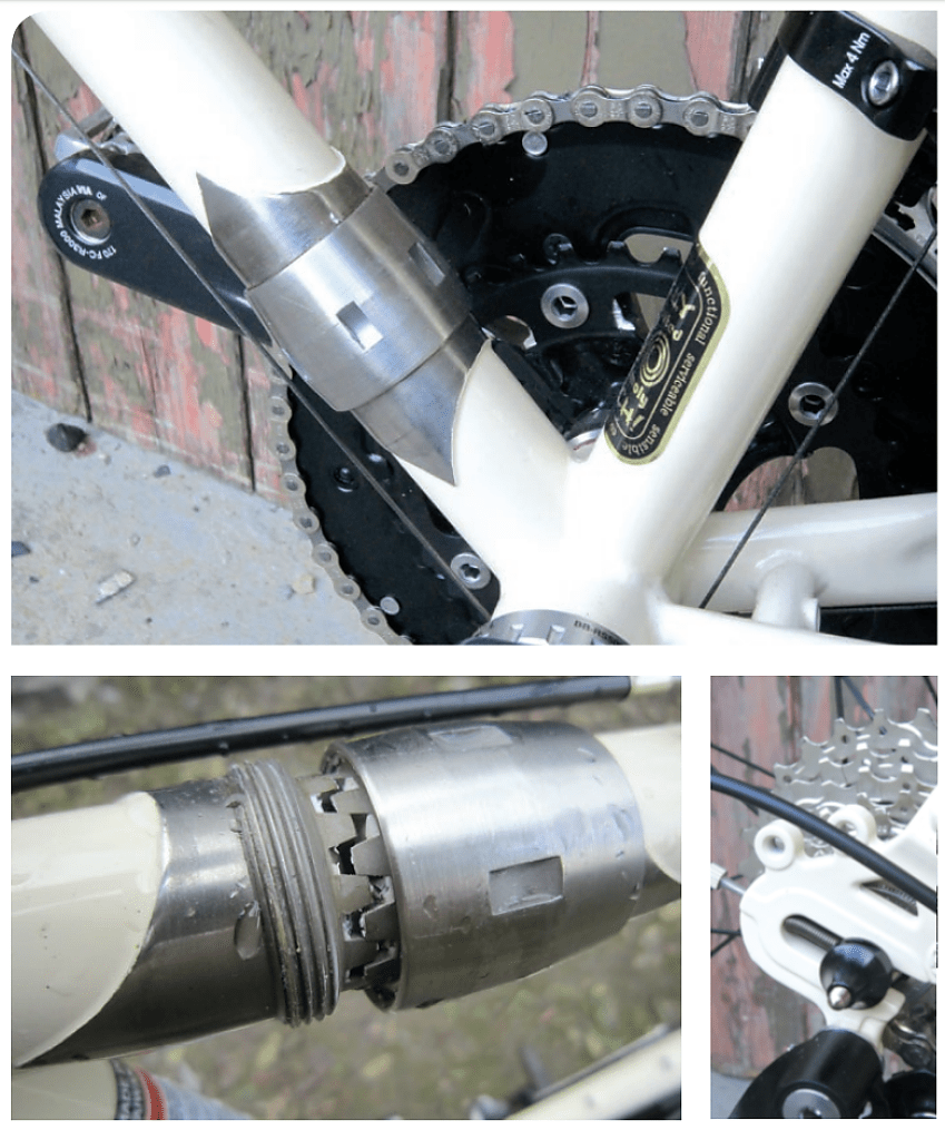  Separated joints need to be kept clean. No loss of strength/stiffness at joint. Dropouts allow singlespeed/hub gear use