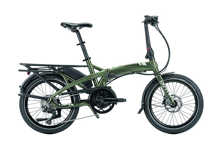 Tern Vektron S10, a green folding e-bike