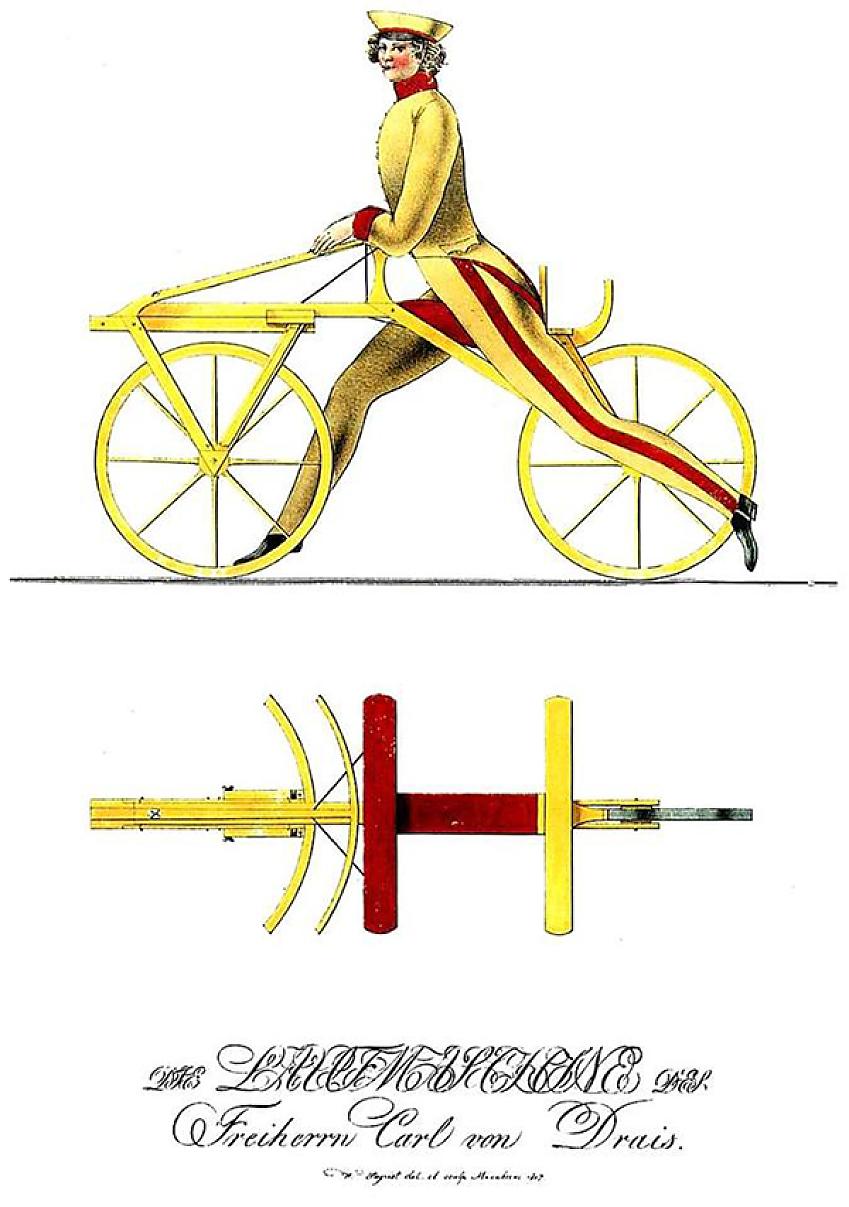 Laufmaschine Catalogue, 1817, Military Courier in yellow