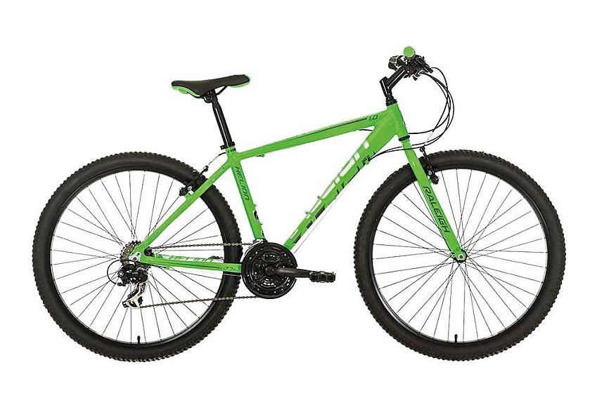 The Raleigh Helion 1.0 in lime green