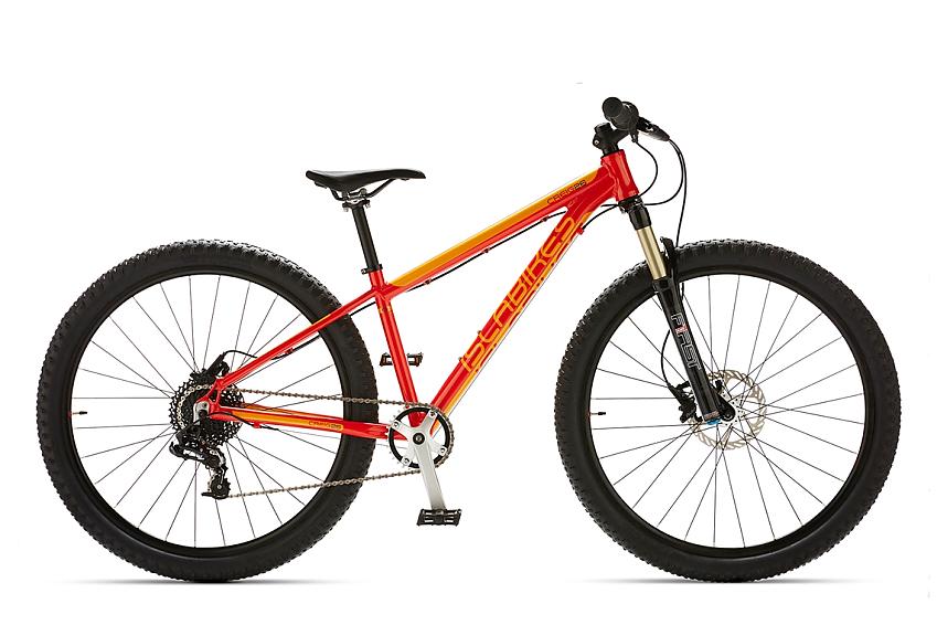 Islabikes Creig 26, a bright orange and red children's mountain bike