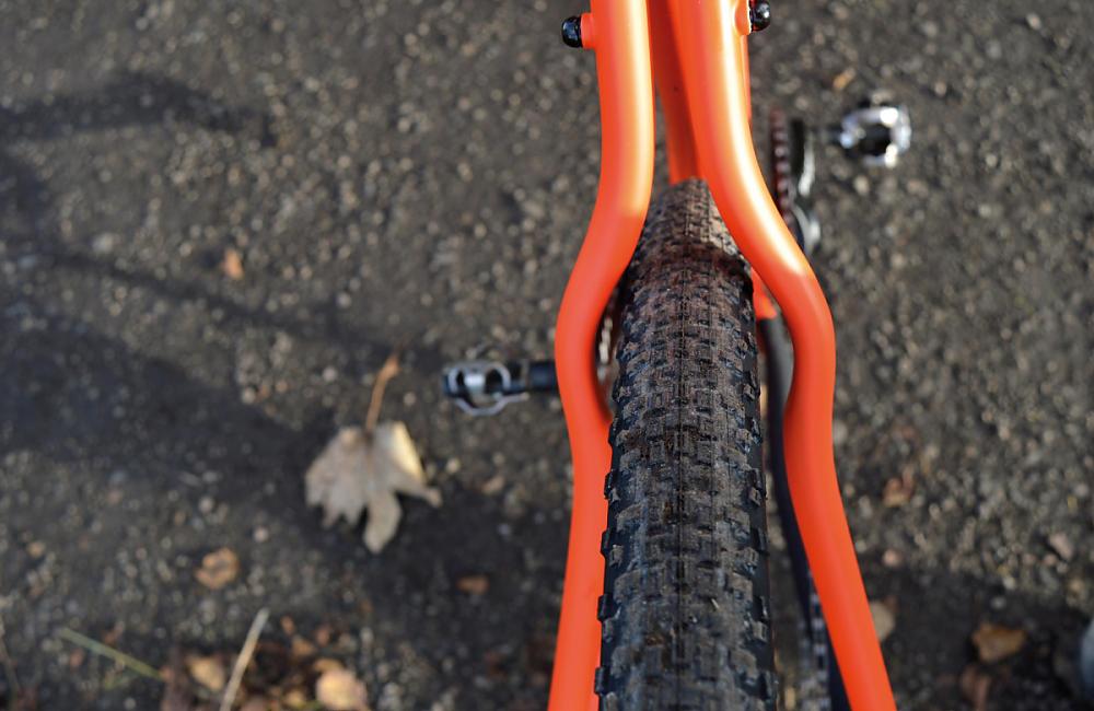 Wider 650B tyres will also fit