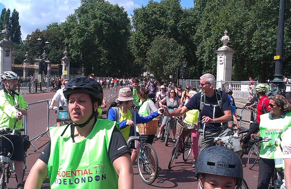 The Free Cycle of RideLondon on the sunny Saturday